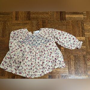 Zara Cream Floral Kids Blouse
